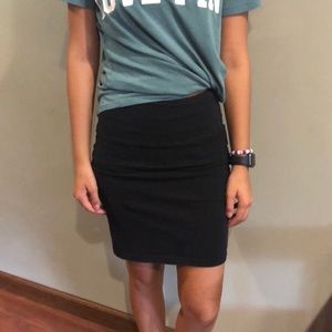 All black tight skirt